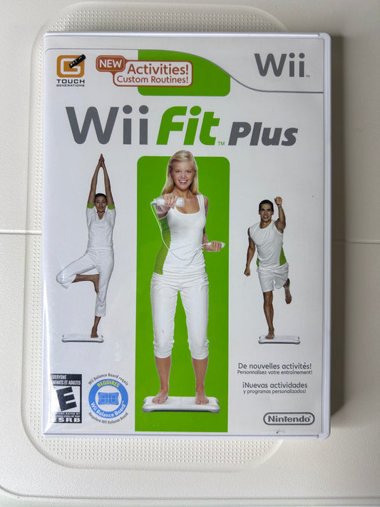 Wii Fit Plus + Balance Board Bundle - Nintendo Wii (CIB w/ Free Case)