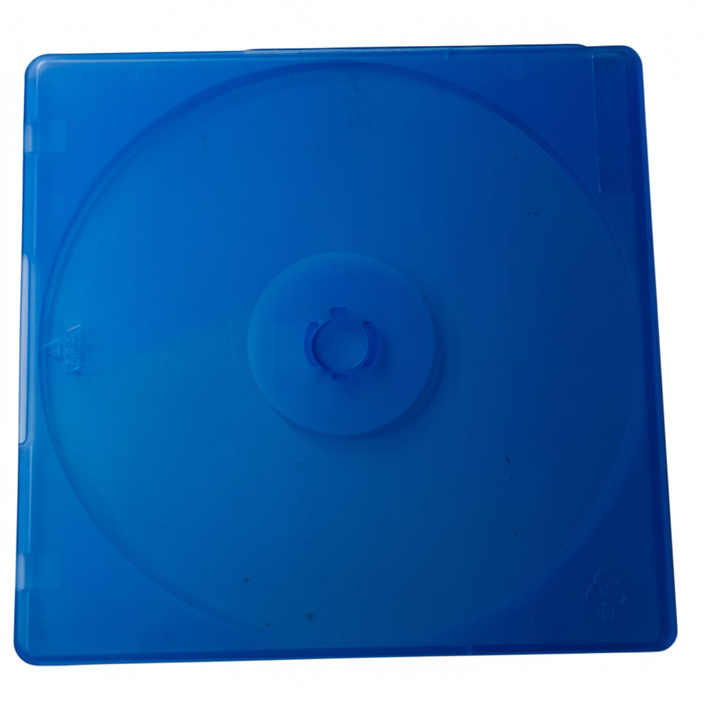DISC Brand Hard Shell Disc Case - Blue - Single CD/DVD/Game Storage