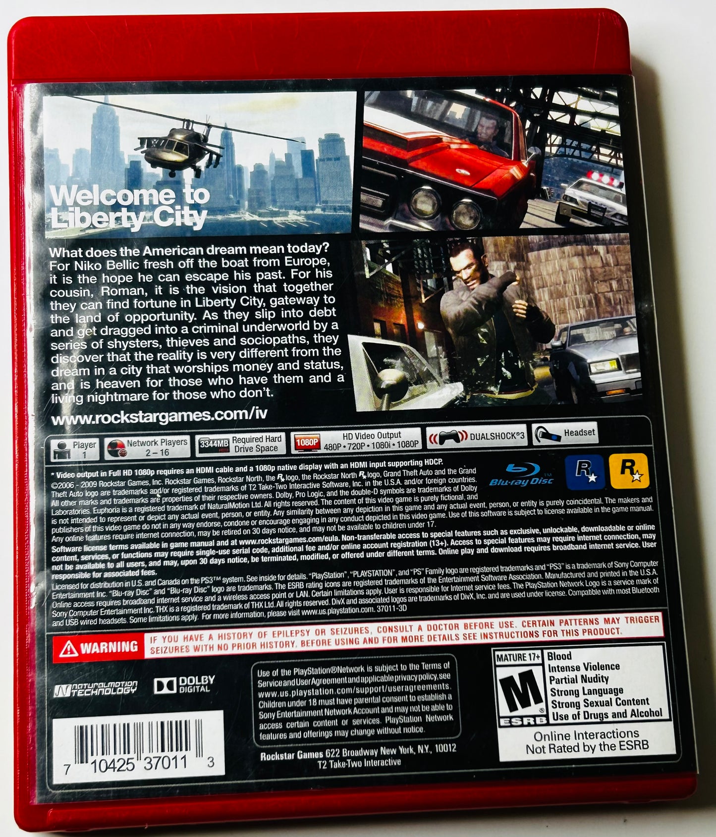 Grand Theft Auto IV Greatest Hits CIB - PS3 (Rockstar Games, 2008)