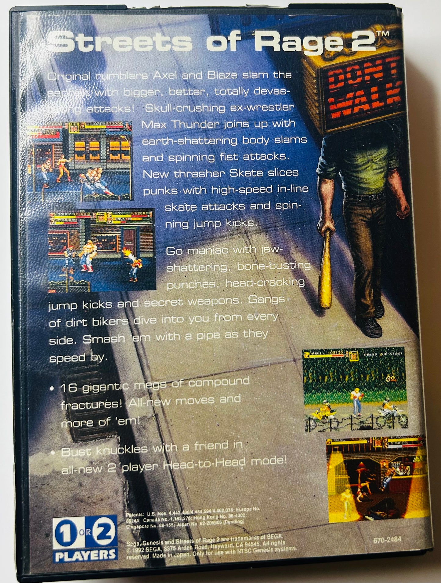 Streets of Rage 2 - Not For Resale (NFR) - Sega Genesis - Sega