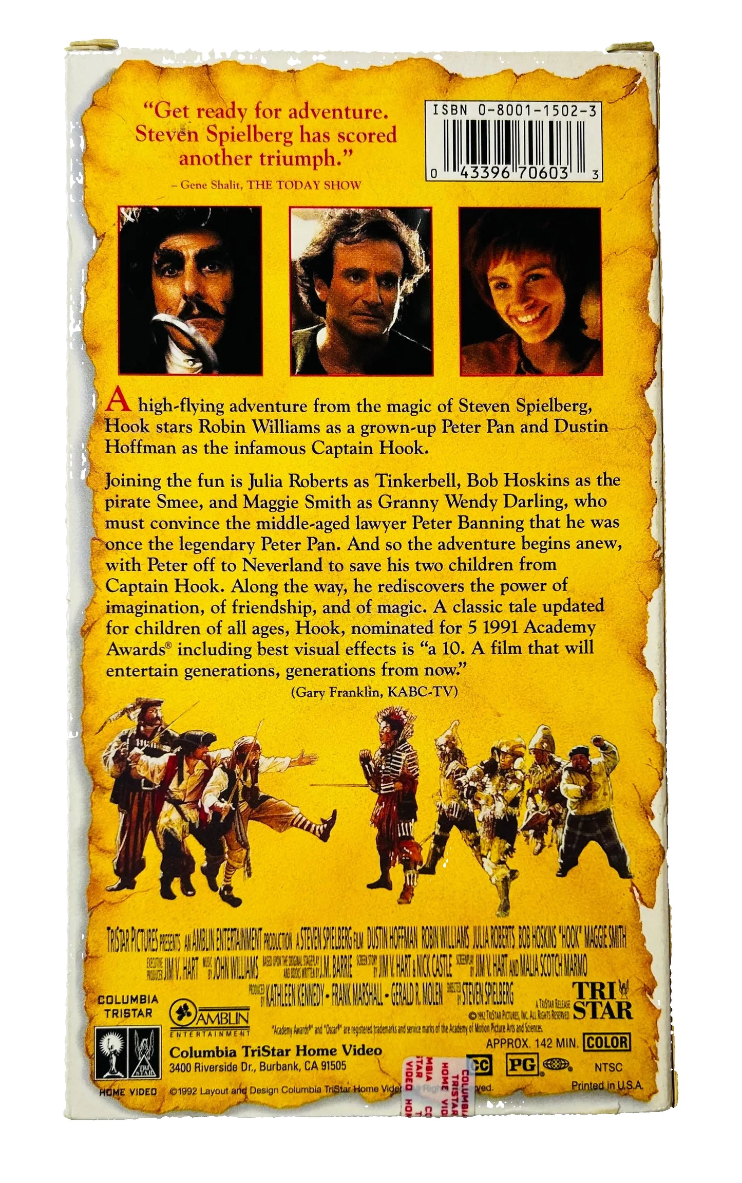Hook (Directed by Steven Spielberg, Starring Robin Williams) - VHS