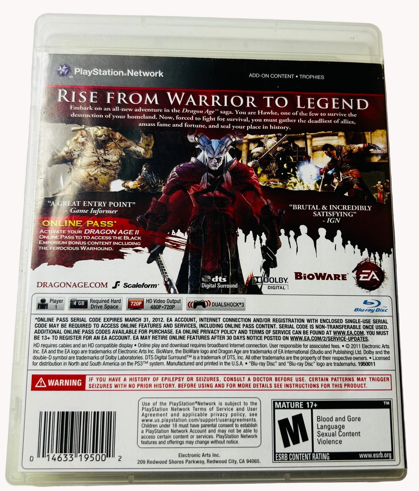 Dragon Age II - Complete in Box (CIB) - PlayStation 3 by BioWare