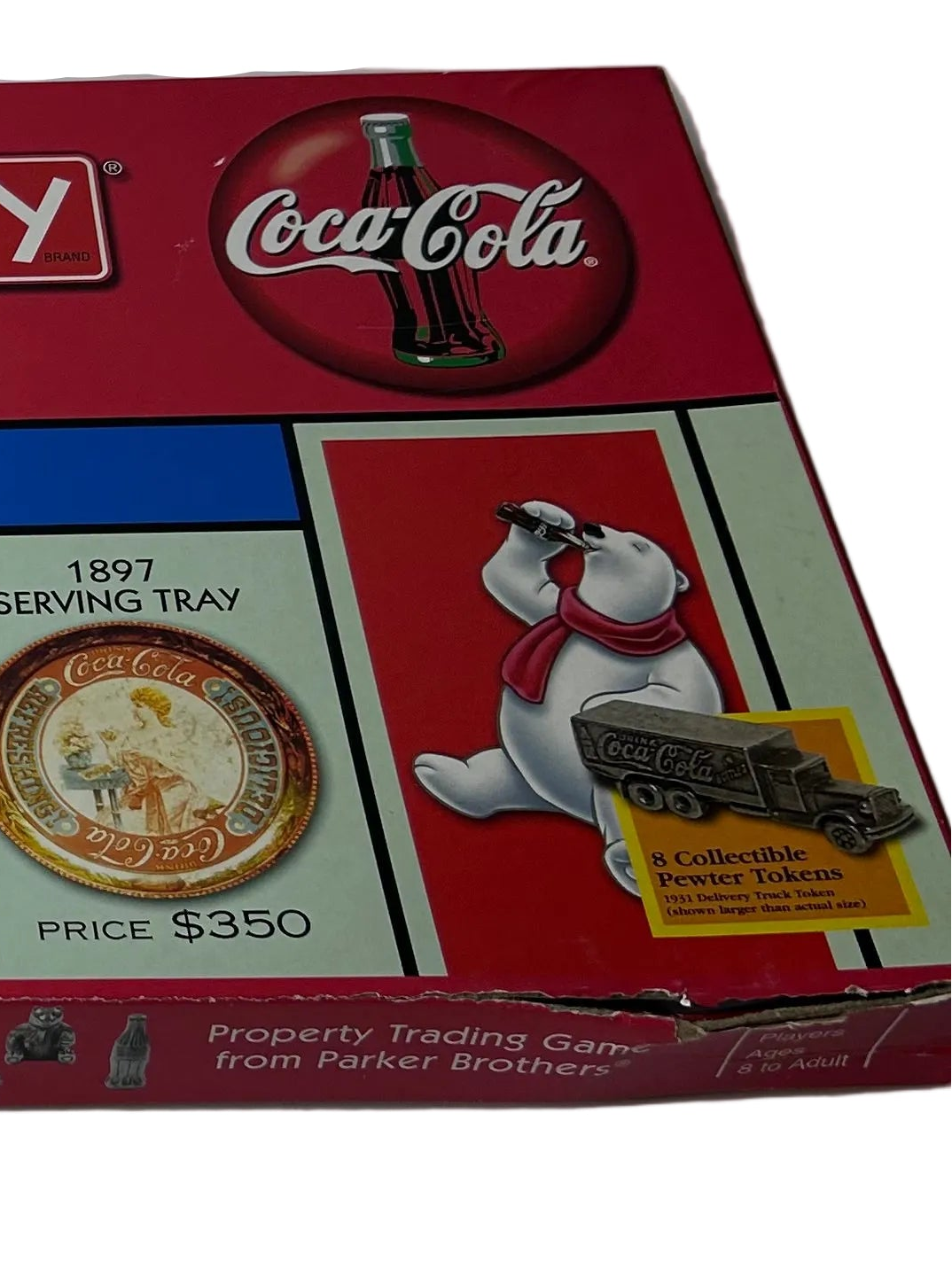 Vintage Coca-Cola Collector's Set – Polar Bear Plush (1994) & Monopoly Coca-Cola Edition (1999)