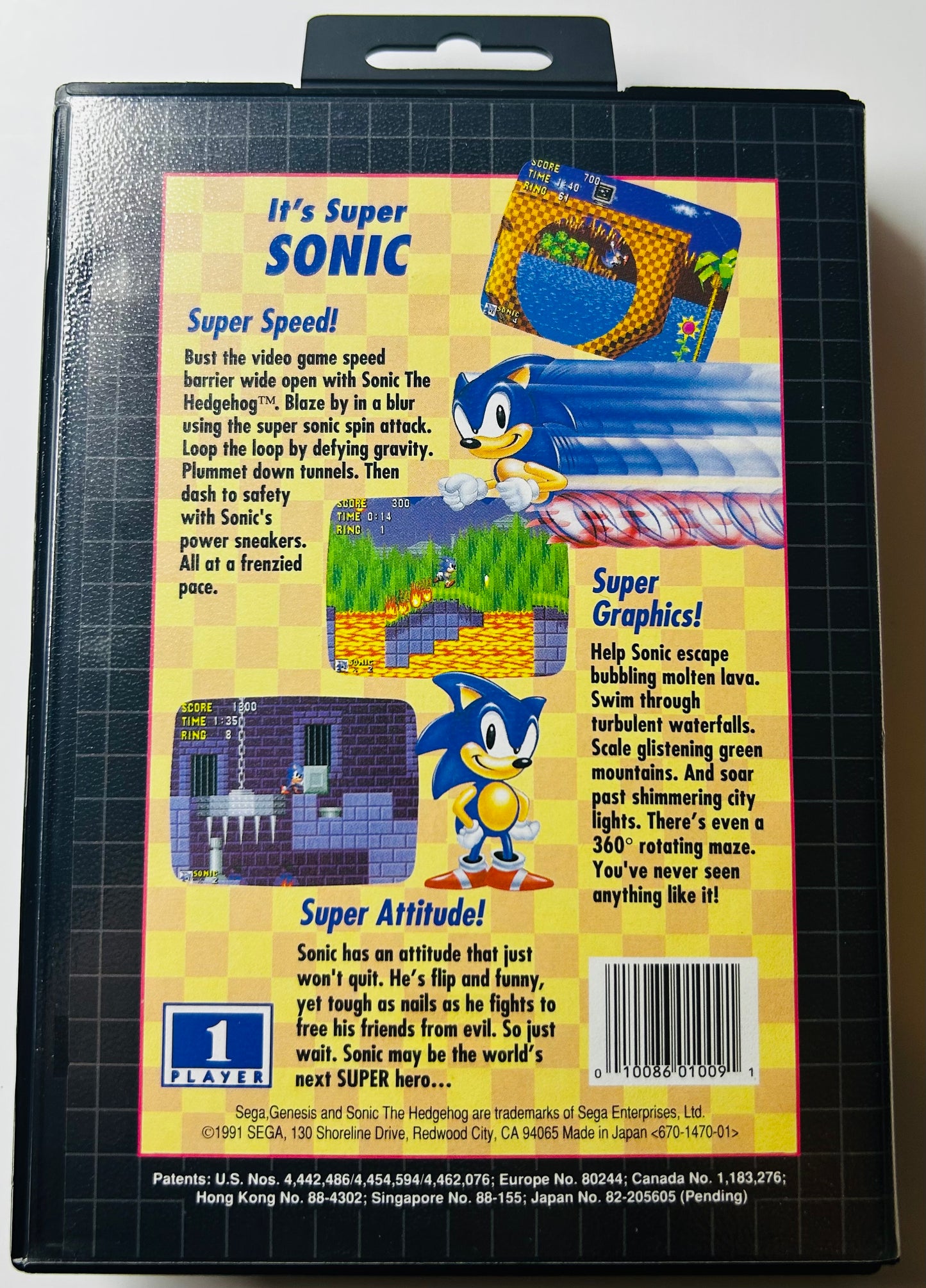 Sonic the Hedgehog - Not For Resale (NFR) - Sega Genesis - Sega
