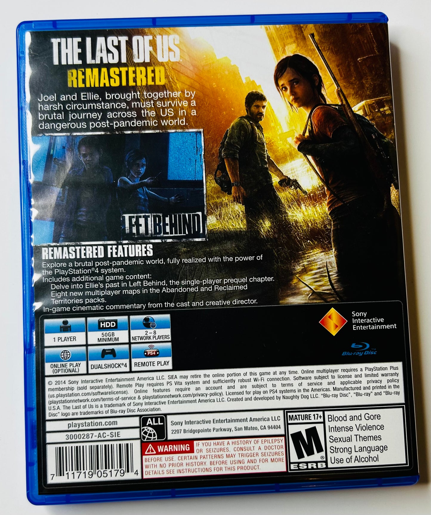 The Last of Us Remastered - PlayStation 4 - Developed by Naughty Dog