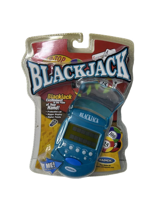 Flip-Top Blackjack - Radica 2001 Handheld Electronic Casino Game (New, Sealed)