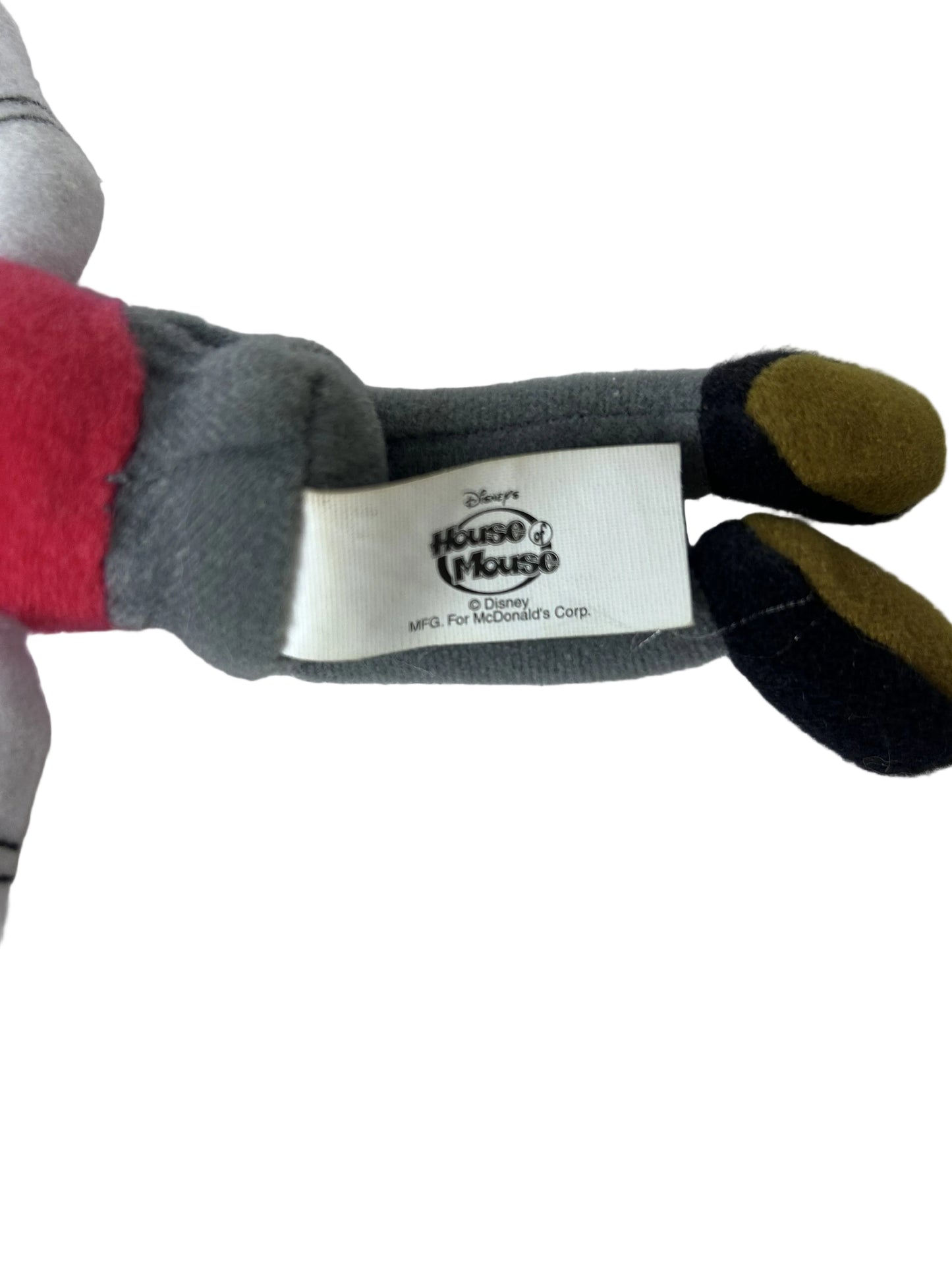 Vintage Goofy Plush - Disney House of Mouse McDonald's Toy - 1990s Hard Head Plush Body