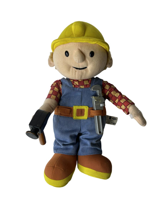 Bob the Builder Talking Plush - HIT Entertainment 2001 Vintage Character Toy by Hasbro Playskool