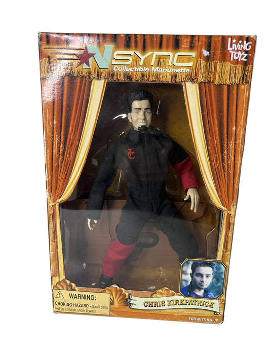 Chris Kirkpatrick NSYNC Collectible Marionette - Living Toyz 2000 (New, Sealed)