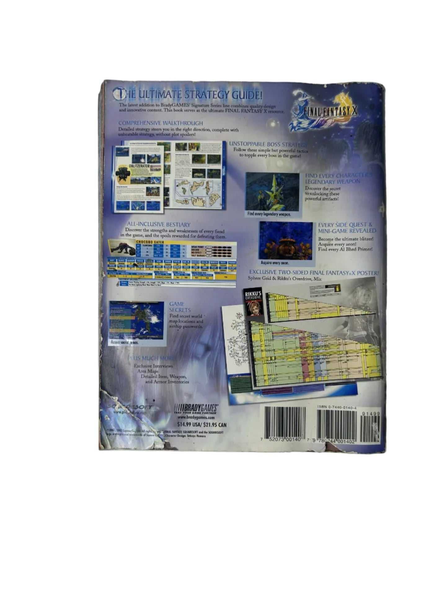 Final Fantasy X — Official Strategy Guide — BradyGames Signature Series — Dan Birlew (2001)
