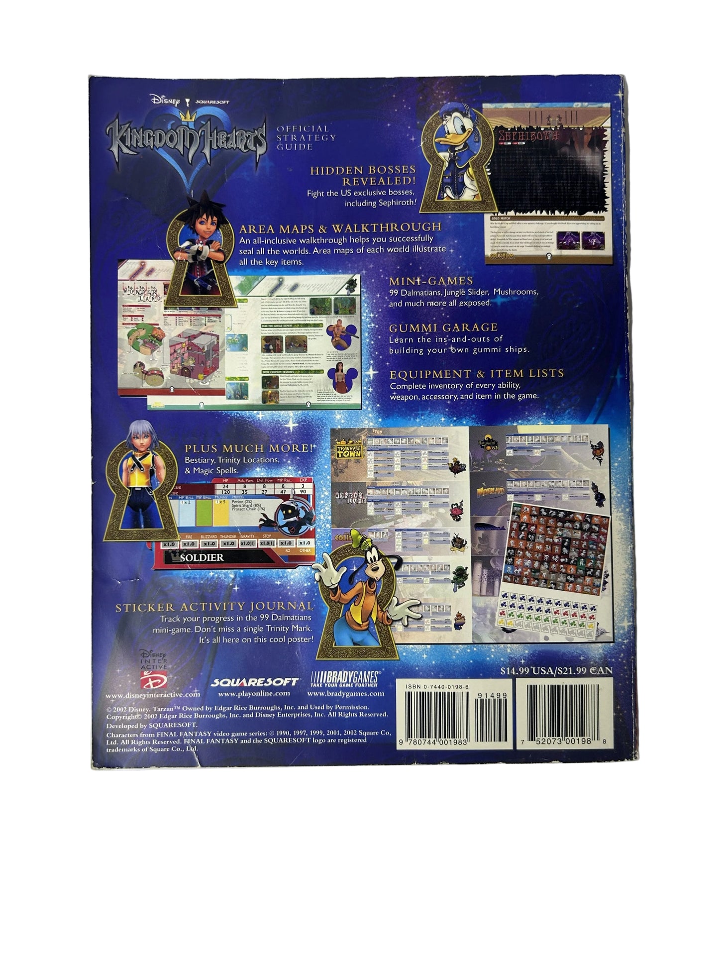 Kingdom Hearts Official Strategy Guide – BradyGames Signature Series (Dan Birlew / Squaresoft)
