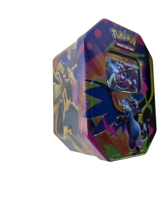 Pokémon TCG Mega Charizard X ex Tin – Factory Sealed (4 Booster Packs + Promo Card, 2026)