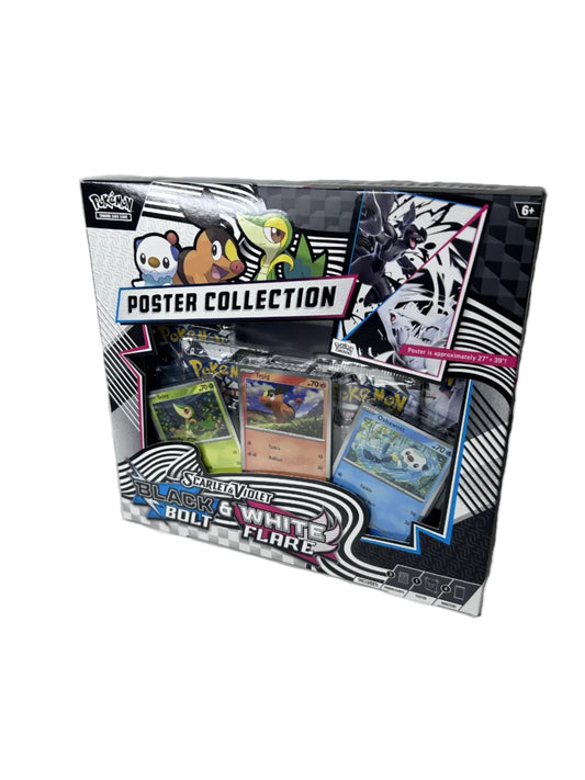 Pokémon TCG Scarlet & Violet Black Bolt & White Flare Poster Collection – Factory Sealed