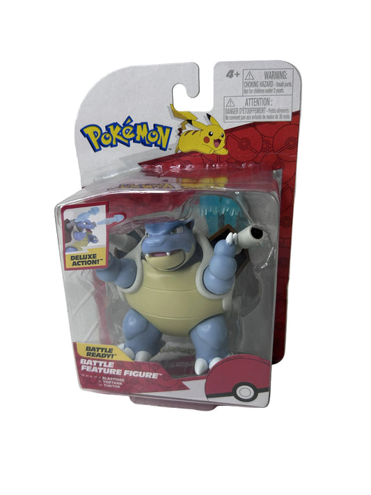 Blastoise Pokémon Battle Feature Figure – Jazwares / New, Sealed (Deluxe Action, Scaled for Battle)