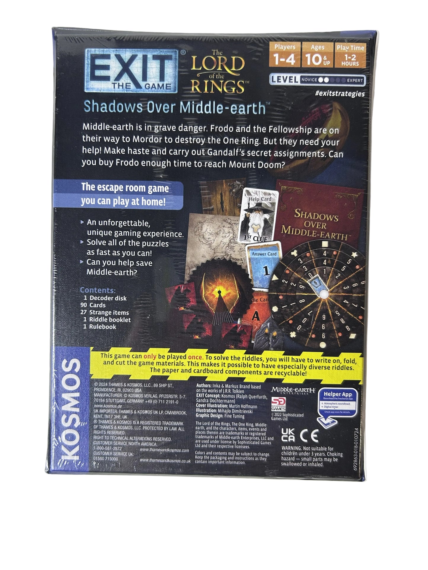 EXIT: The Game – The Lord of the Rings: Shadows Over Middle-earth (Thames & Kosmos, 2024) New Sealed