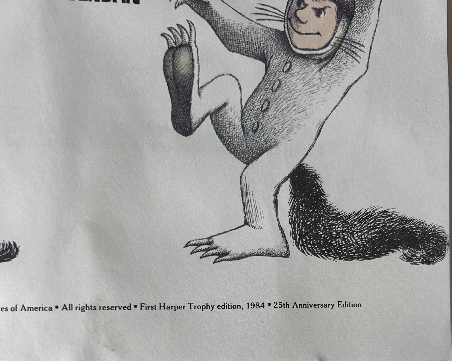 Where the Wild Things Are by Maurice Sendak — Harper Trophy (1984), 25th Anniversary Edition, Caldecott Medal Winner