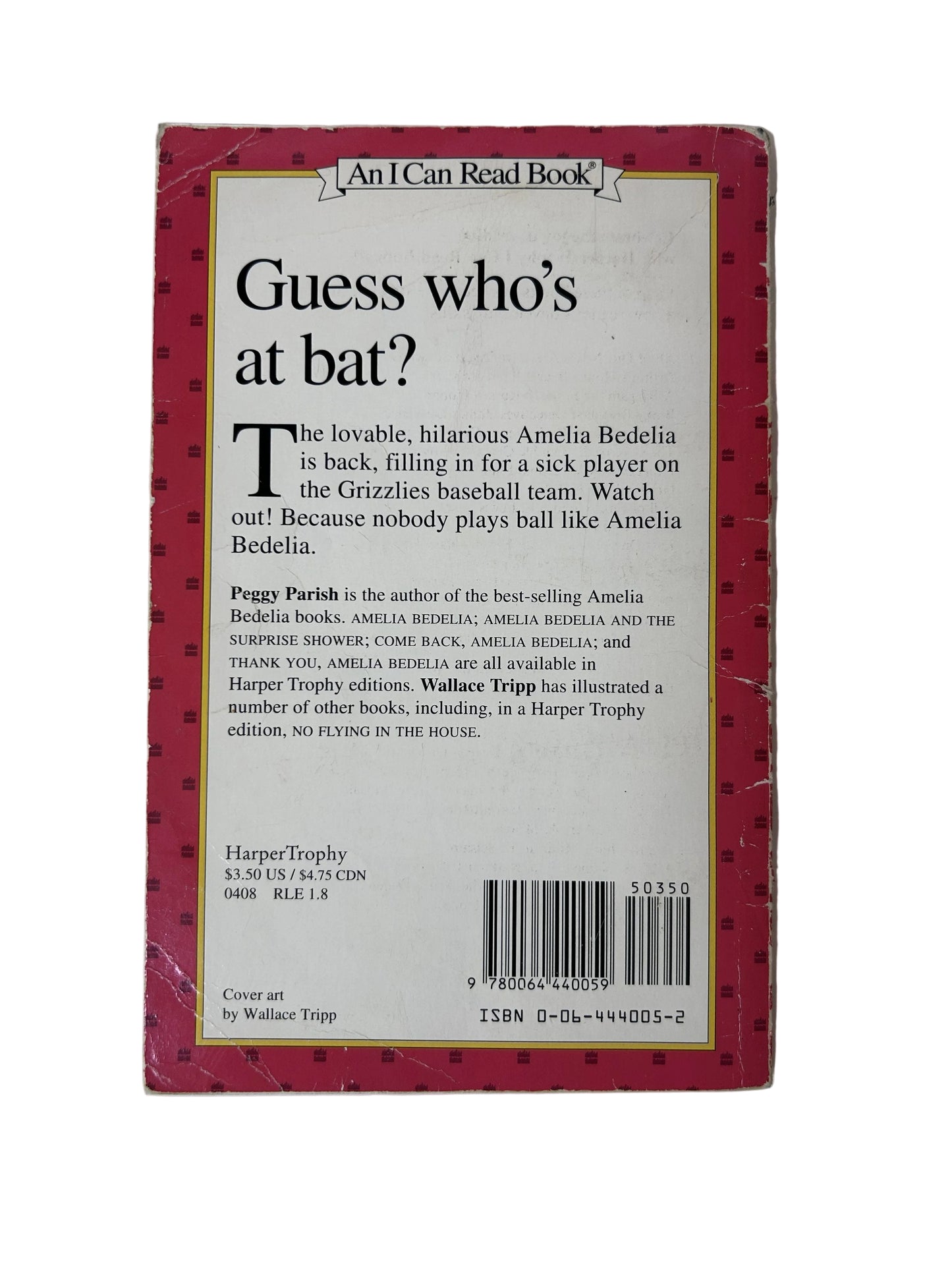 Play Ball, Amelia Bedelia — Paperback | Peggy Parish / HarperCollins Harper Trophy (1978) | An I Can Read Book