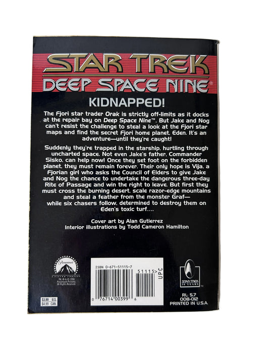 Star Trek: Deep Space Nine #7 — Gypsy World | Ted Pedersen / Pocket Books (1996) | Jake & Nog Kidnapped on a Forbidden Planet