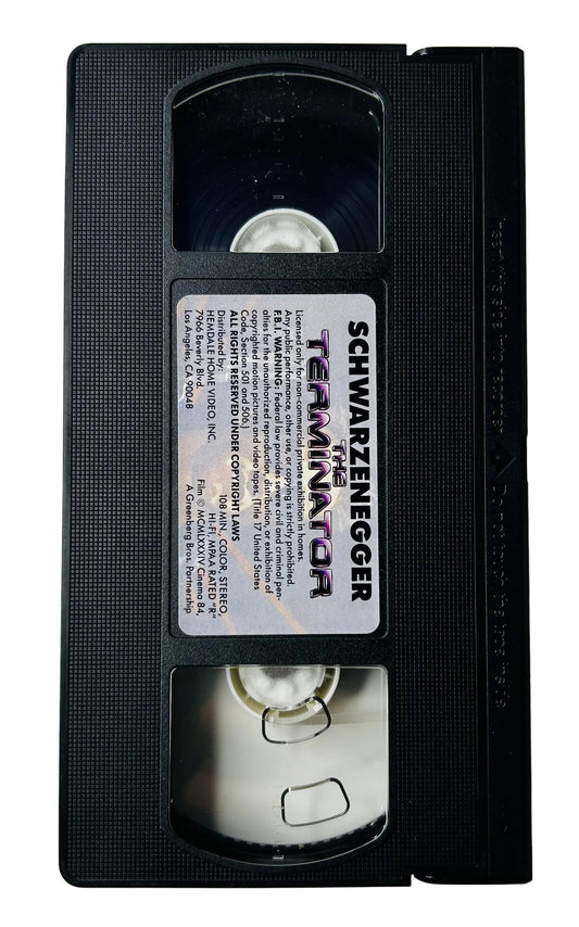 The Terminator (1984) VHS - Arnold Schwarzenegger Linda Hamilton - James Cameron Sci-Fi