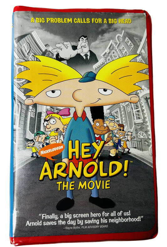 Hey Arnold! The Movie VHS + Arnold Plush Bundle - Nickelodeon 90s Collectible Set
