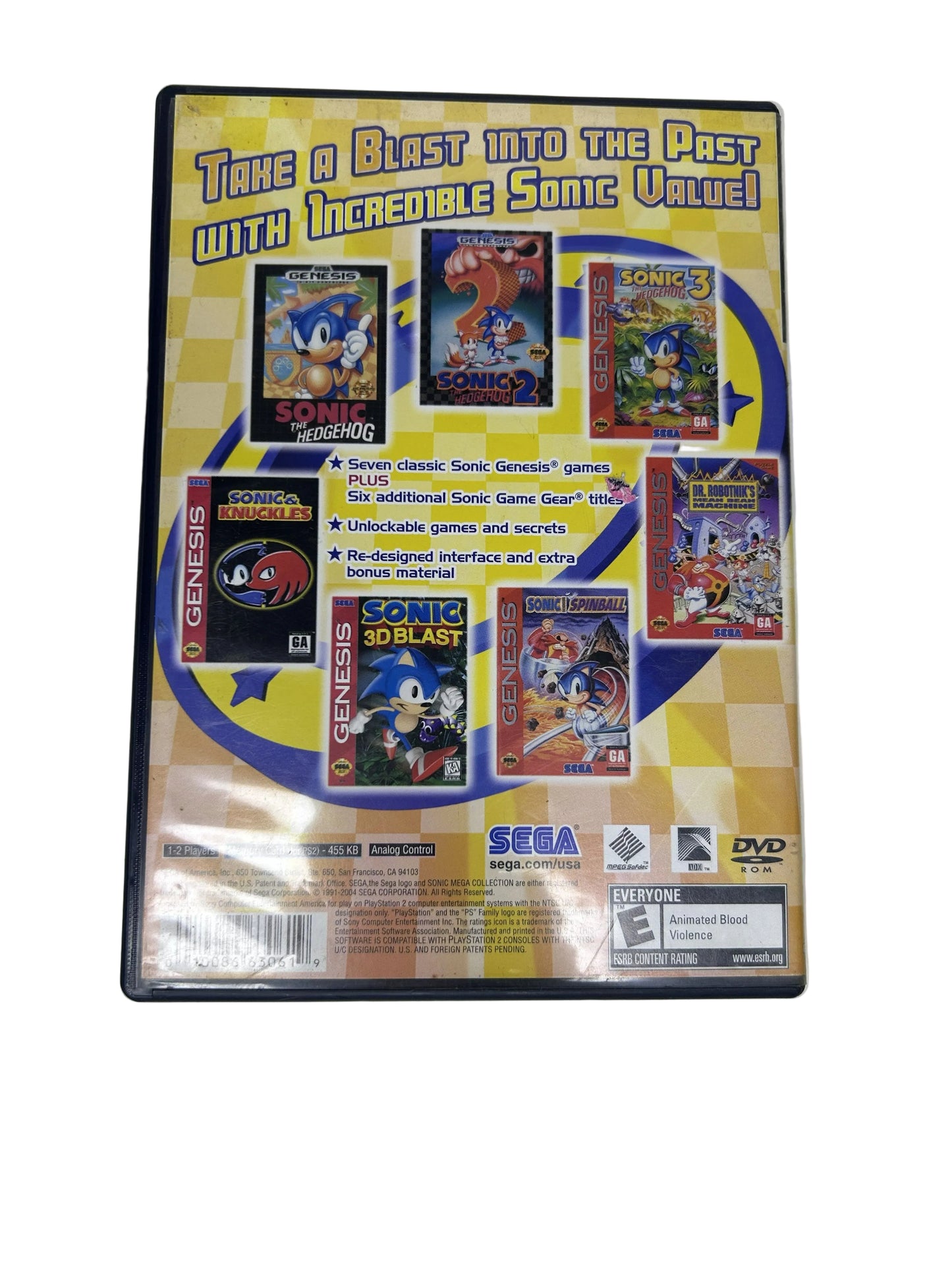 Sonic Mega Collection Plus — PS2 | Sonic Team / Sega (2004) | Disc + Case