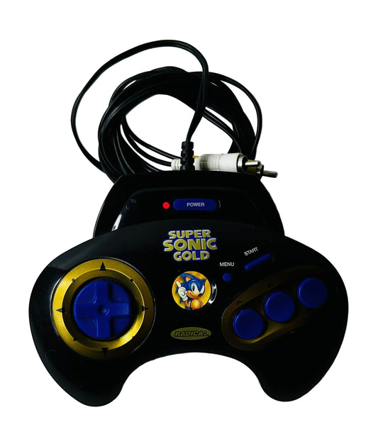Super Sonic Gold Plug & Play TV Game - Radica 6-in-1 Sonic the Hedgehog Collection (Used)