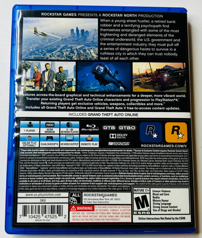 Grand Theft Auto V CIB - PS4 (Rockstar Games, 2014)