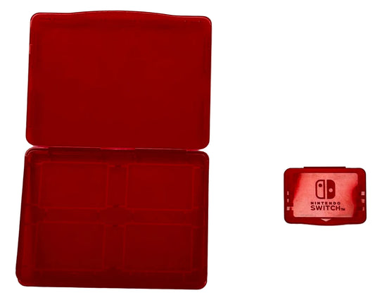 Official Nintendo Switch Game Case - Red - 4-Game Storage with Dual Memory Card Slots
