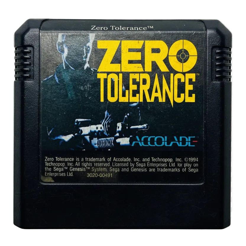 Zero Tolerance - Sega Genesis - Accolade