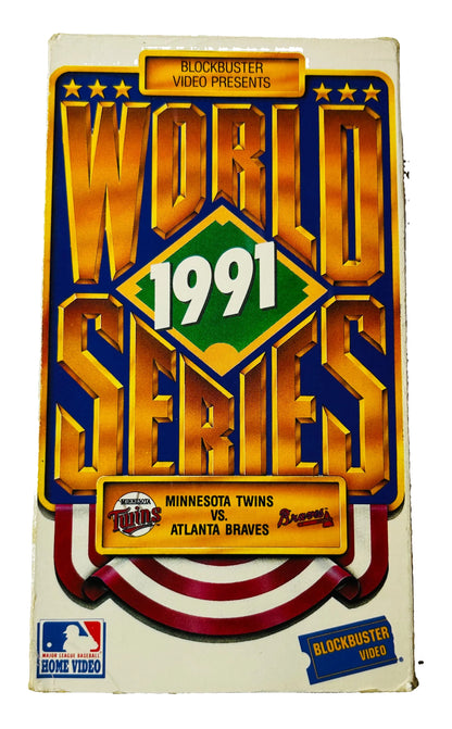 Blockbuster Presents 1991 World Series VHS - Baseball Classic