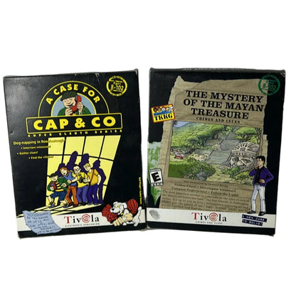 Tivola PC CD-ROM Mystery Bundle - A Case for Cap & Co + TKKG: Mystery of the Mayan Treasure (Complete, Excellent)