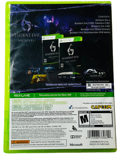 Resident Evil 6 Archives - Xbox 360 - Capcom