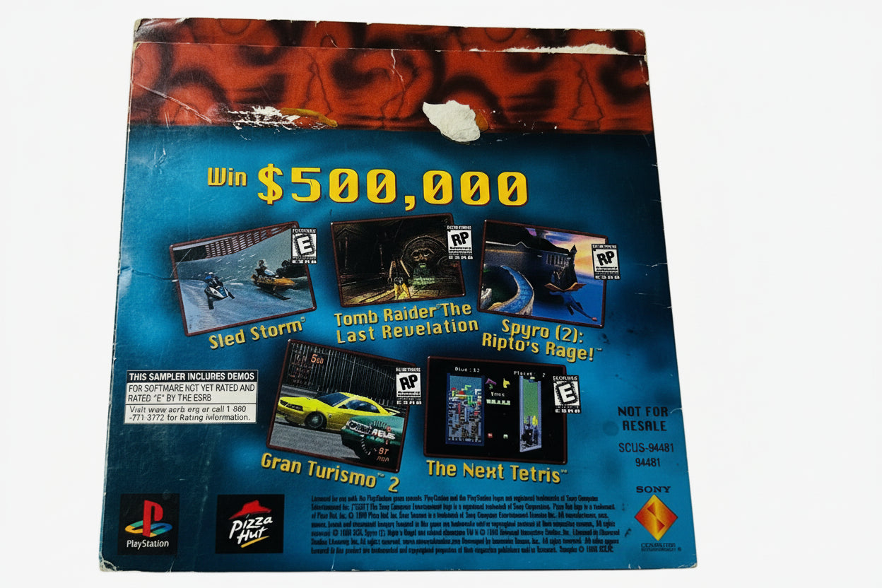Pizza Hut Demo Disc 2 - PlayStation PS1 - Complete with Case