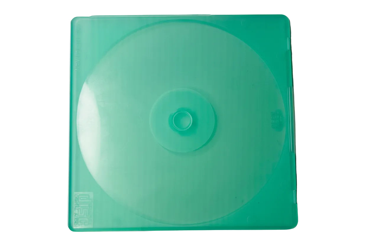 DISC Brand Hard Shell Disc Case - Green - Single CD/DVD/Game Storage