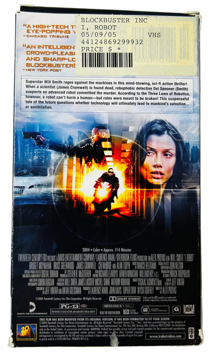 I, Robot (Starring Will Smith, Directed by Alex Proyas) - VHS