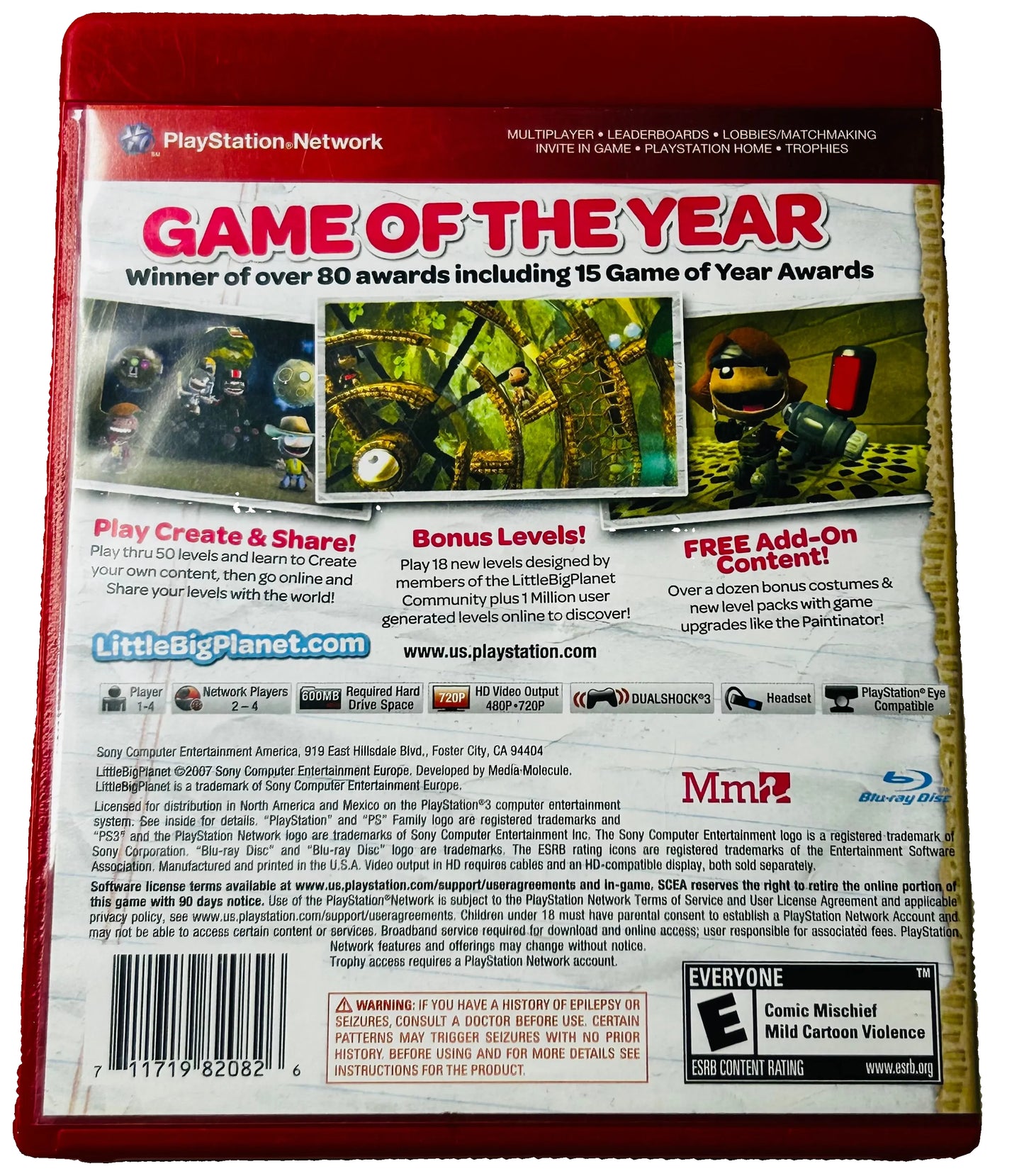 LittleBigPlanet Game of the Year Edition CIB - PS3 (Media Molecule, 2009)