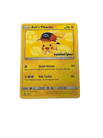 Ash's Pikachu Promo Card Set — SM109, SM111, SM112, SM114 | Pokémon I Choose You! (2017)