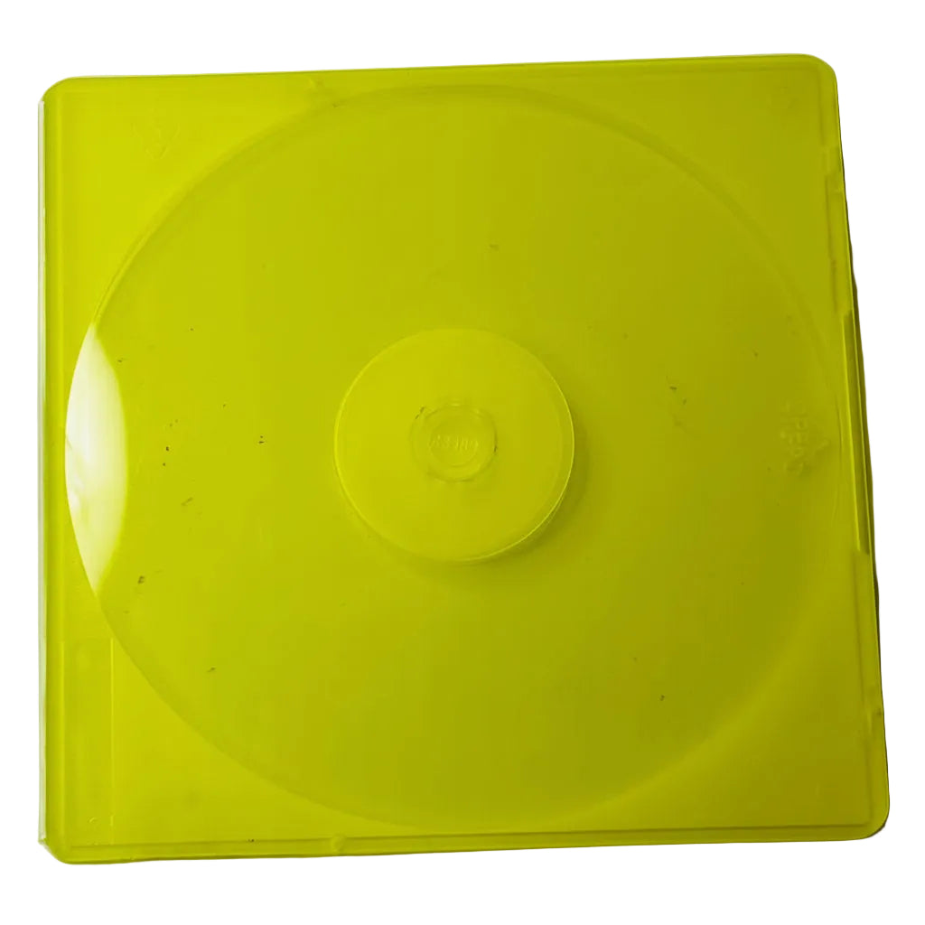 DISC Brand Hard Shell Disc Case - Yellow - Single CD/DVD/Game Storage
