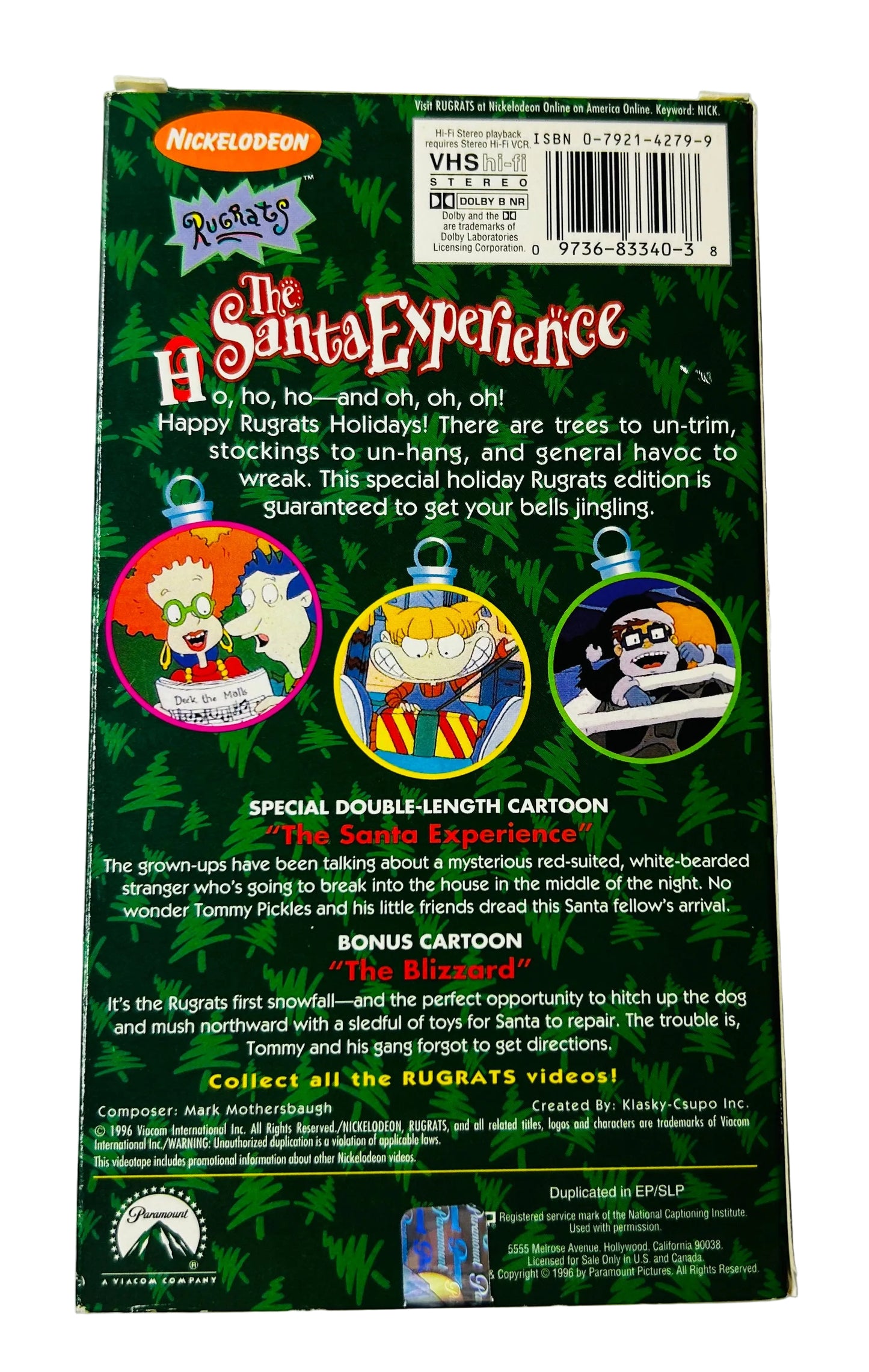 Rugrats: The Santa Experience VHS - 90s Nicktoon Holiday Special