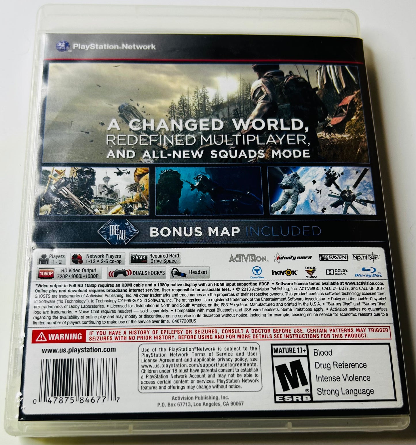 Call of Duty: Ghosts - Complete in Box (CIB) - PlayStation 3 by Infinity Ward