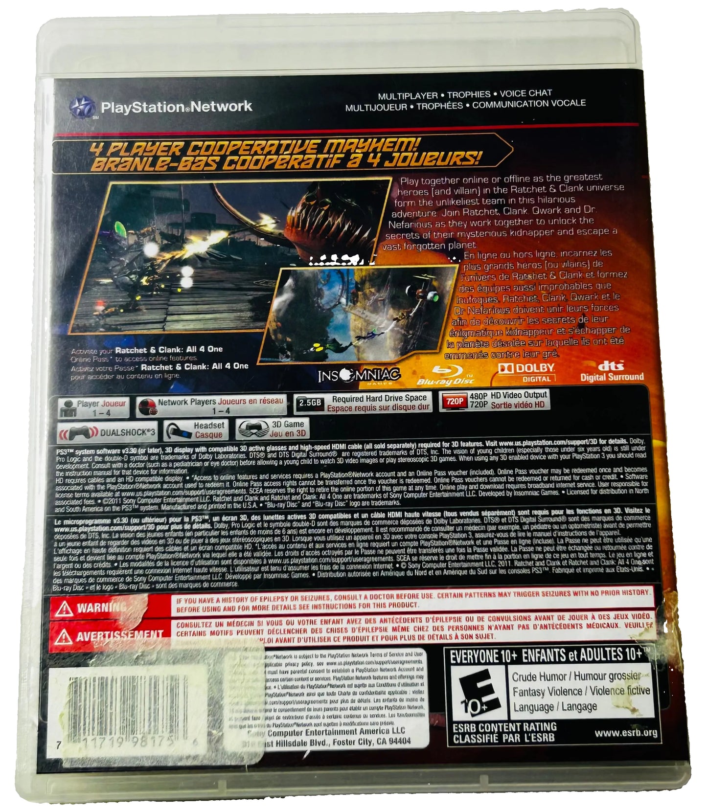 Ratchet & Clank: All 4 One CIB - PS3 (Insomniac Games, 2011)