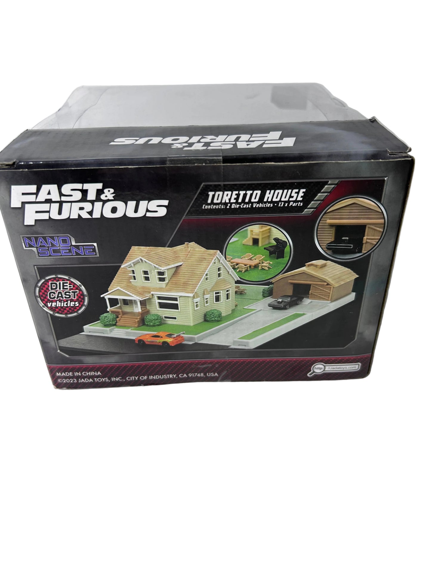 Jada Toys Nano Scene - Fast & Furious Toretto House Die-Cast Playset, New Sealed