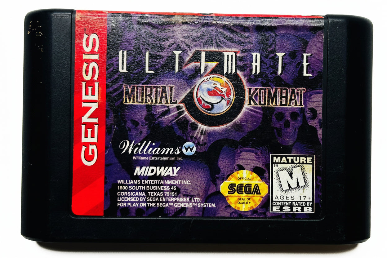 Ultimate Mortal Kombat 3 - Sega Genesis - Midway
