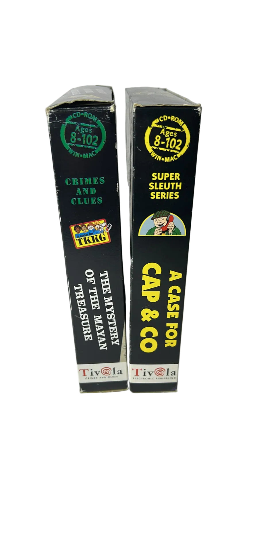 Tivola PC CD-ROM Mystery Bundle - A Case for Cap & Co + TKKG: Mystery of the Mayan Treasure (Complete, Excellent)