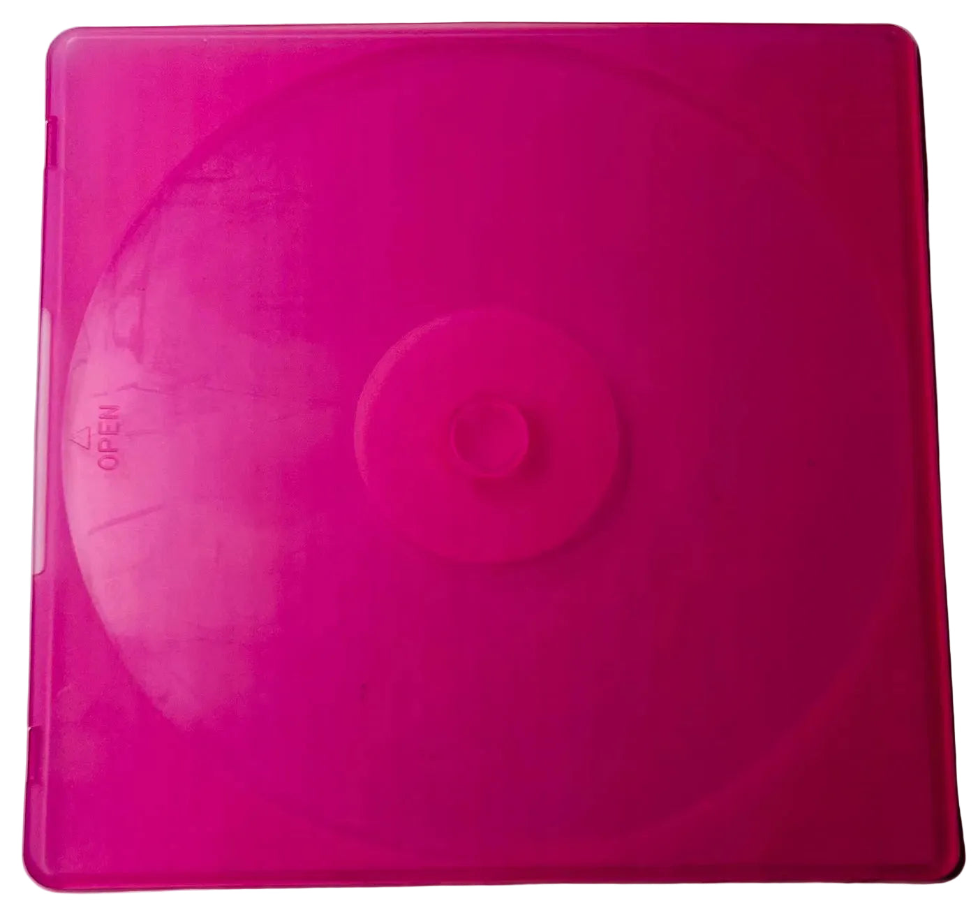 DISC Brand Hard Shell Disc Case - Pink - Single CD/DVD/Game Storage