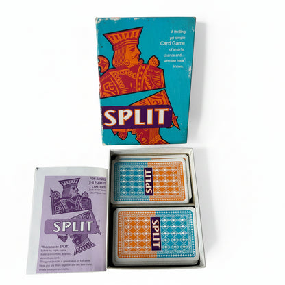 Split Card Game (2001) - Complete, Used Excellent Condition