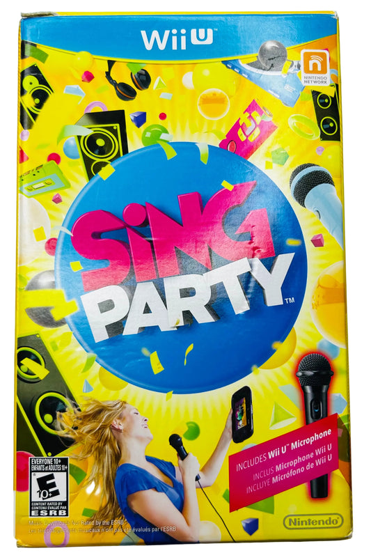 Sing Party Microphone Bundle - Wii U - Nintendo Party Game with USB Mic