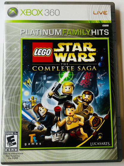 LEGO Star Wars: The Complete Saga (Platinum Family Hits, CIB) - Xbox 360 | LucasArts