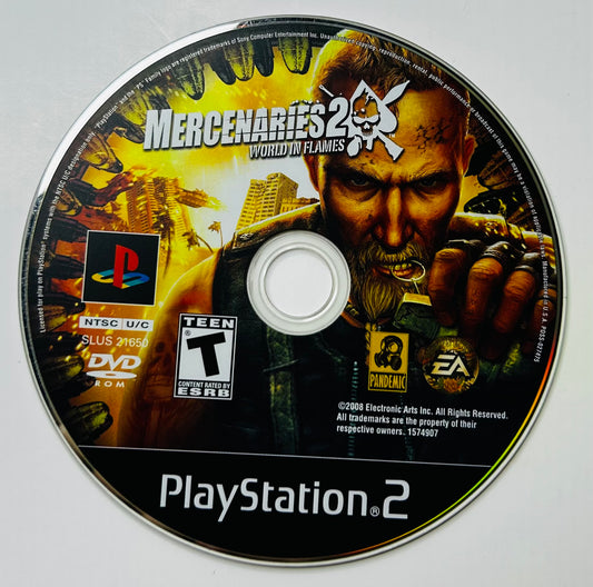 Mercenaries 2: World in Flames - PlayStation 2 PS2 - Disc Only