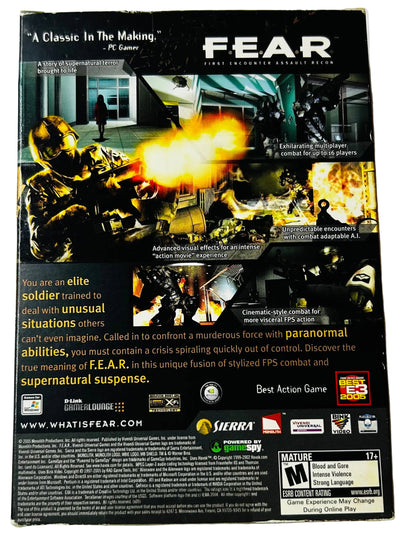 F.E.A.R. (First Encounter Assault Recon) CIB - PC (Sierra, Monolith Productions, 2005)